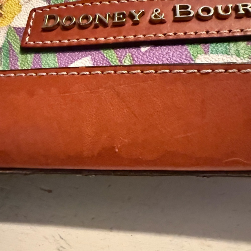 Dooney & Bourke Lavender Daffodil Botanical Collection Drawstring Purse - Picture 10 of 12